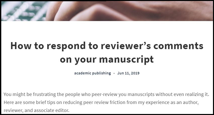 San Quintana Peer Review tips blog headline